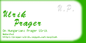 ulrik prager business card